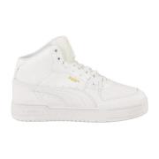 Puma Lädersneakers med Gummisula White, Herr