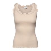 Rosemunde Feminin Spetstopp Silver Lining Beige, Dam