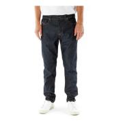 Diesel Slim Fit Midwaist Tapered Jeans Gray, Herr