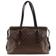 Louis Vuitton Vintage Pre-owned Canvas axelremsvskor Brown, Dam