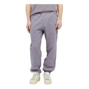 Dime Mtl Logo Track Pants i bomullsfleece Purple, Herr