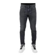 Jeckerson Herr jeans med låg midja och lapp Gray, Herr