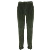 Briglia Grön Sammet Slim Fit Byxor Green, Herr