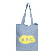 A.p.c. Stilren Läder Väska Blue, Dam