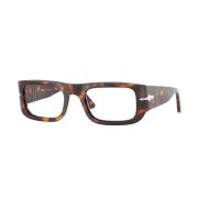 Persol Stiliga Glasögon i Blå Färg Brown, Unisex