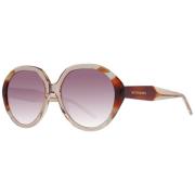 Scotch & Soda Bruna Kvinnor Solglasögon Rund Gradient Brown, Dam