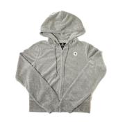 Converse Velour Chuck Hoodie Zip-Throughs Gray, Dam