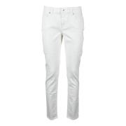 Eleventy Bomullsblandning Slim Fit Denim Jeans White, Dam