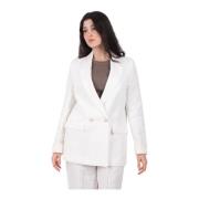 Drykorn Linne Blazer Off White White, Dam