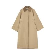 Skall Studio Lyxig Oversized Gaby Coat Beige, Dam