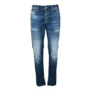 Diesel Slim Fit Stretch Denim Jeans Blue, Herr