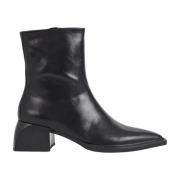 Vagabond Shoemakers Edgy Svart Ankelboot med Dragkedja Black, Dam