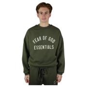 Fear Of God Militärgrön Fleece Crewneck Green, Herr