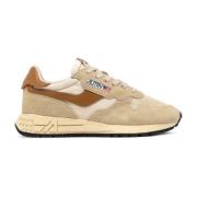 Autry Beige Sneakers Reelwind Stil Beige, Dam