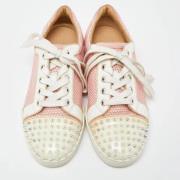 Christian Louboutin Pre-owned Pre-owned Laeder sneakers Pink, Dam