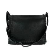 Bottega Veneta Vintage Pre-owned Laeder crossbodyvskor Black, Dam