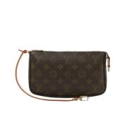 Louis Vuitton Vintage Pre-owned Canvas kuvertvskor Brown, Dam