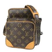 Louis Vuitton Vintage Pre-owned Canvas axelremsvskor Brown, Dam