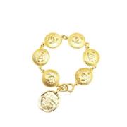 Chanel Vintage Pre-owned Metall armband Yellow, Dam