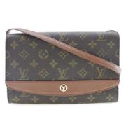 Louis Vuitton Vintage Pre-owned Canvas axelremsvskor Red, Dam