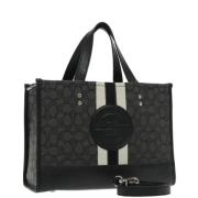 Coach Pre-owned Pre-owned Canvas totevskor Black, Dam