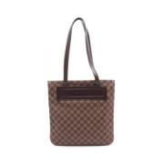 Louis Vuitton Vintage Pre-owned Canvas axelremsvskor Brown, Dam