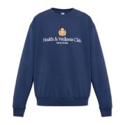 Sporty & Rich Sweatshirt från NY Crest-kollektionen Blue, Unisex