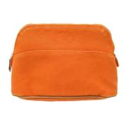 Hermès Vintage Pre-owned Canvas kuvertvskor Orange, Dam