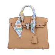 Hermès Vintage Pre-owned Laeder handvskor Beige, Dam