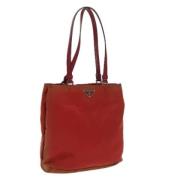 Prada Vintage Pre-owned Nylon prada-vskor Red, Dam