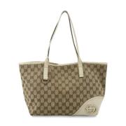 Gucci Vintage Pre-owned Canvas totevskor Beige, Dam