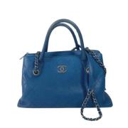 Chanel Vintage Pre-owned Laeder chanel-vskor Blue, Dam