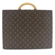 Louis Vuitton Vintage Pre-owned Canvas portfljer Brown, Dam