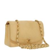 Chanel Vintage Pre-owned Canvas chanel-vskor Beige, Dam