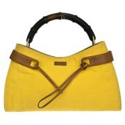 Gucci Vintage Pre-owned Canvas gucci-vskor Yellow, Dam