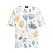 Paul Smith Blommigt Crew Neck T-shirt Multicolor, Herr