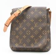 Louis Vuitton Vintage Pre-owned Canvas axelremsvskor Brown, Dam