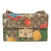 Gucci Vintage Pre-owned Canvas gucci-vskor Beige, Dam