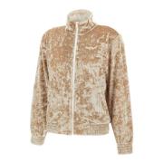 MC2 Saint Barth Chenille Sweatshirt 'Miriam', Elfenben, Full Zip Beige...