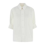 Jil Sander Vit Poplin Skjorta Klassisk Stil White, Dam