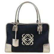 Loewe Pre-owned Pre-owned Canvas handvskor Blue, Dam