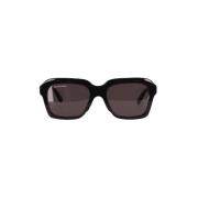 Balenciaga Vintage Pre-owned Acetat solglasgon Black, Dam