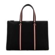 Bally Canvas Code Shoppingväska Black, Herr