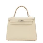 Hermès Vintage Pre-owned Laeder handvskor Beige, Dam