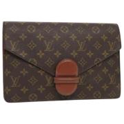 Louis Vuitton Vintage Pre-owned Canvas kuvertvskor Brown, Dam