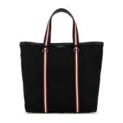 Bally Canvas Code Shoppingväska Black, Herr