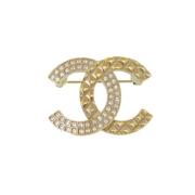 Chanel Vintage Pre-owned Metall chanel-smycken Yellow, Dam