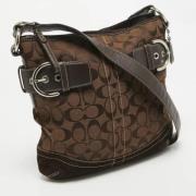 Coach Pre-owned Pre-owned Canvas crossbodyvskor Brown, Dam