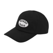 Kenzo Broderad Svart Logokeps Black, Herr