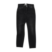 Cycle Svarta Skinny Jeans med Vintage Tvätt Black, Dam